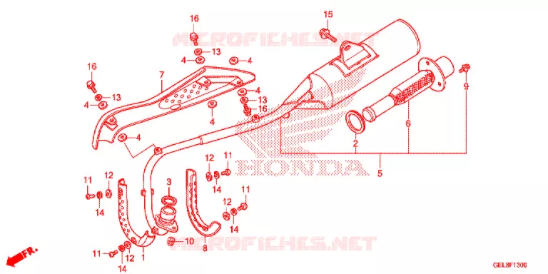 UITLAATDEMPER Honda MOTO 50 CRF 2020  CRF50FL