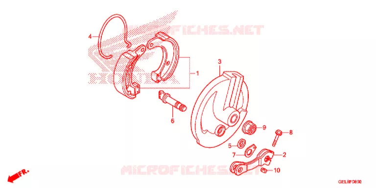 VOOR REM PANEEL Honda MOTO 50 CRF 2020  CRF50FL