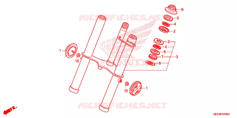 VOOR VORK Honda MOTO 50 CRF 2020  CRF50FL