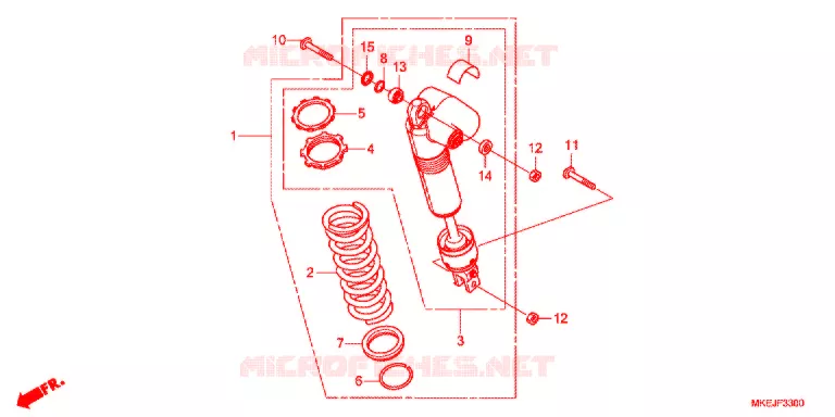 ACHTER KUSSEN Honda MOTO 450 CRF 2020  CRF450RL