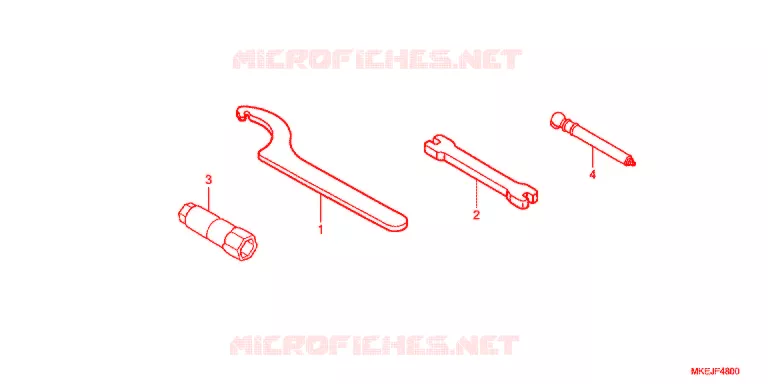 GEREEDSCHAP Honda MOTO 450 CRF 2020  CRF450RL