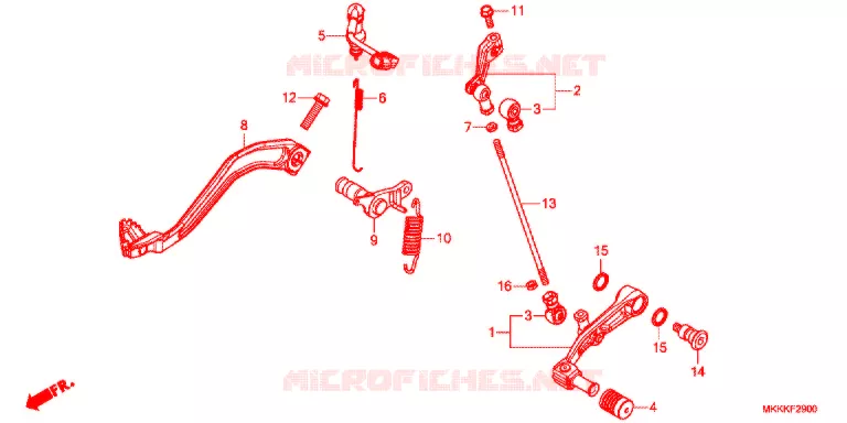 PEDAAL Honda MOTO 1000 AFRICA-TWIN 2019  CRF1000AK