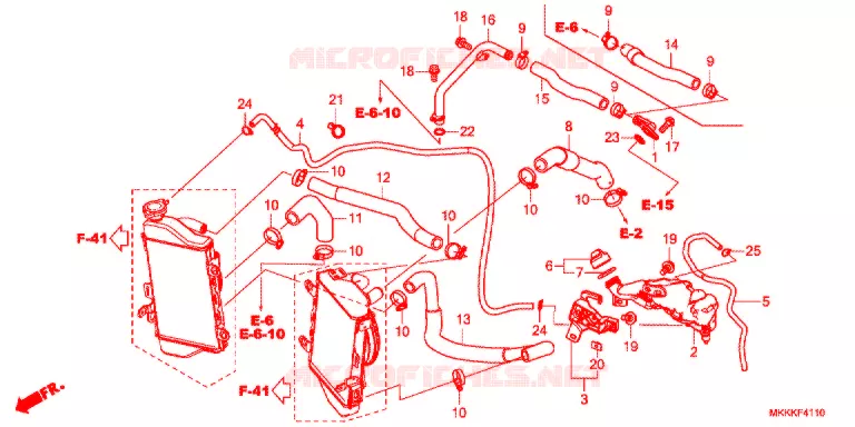 WATERSLANG Honda MOTO 1000 AFRICA-TWIN 2019  CRF1000AL2K