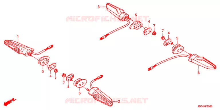 KNIPPERLICHT Honda MOTO 1000 AFRICA-TWIN 2019  CRF1000D2K