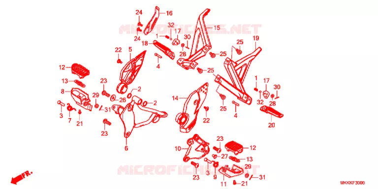 OPSTAP Honda MOTO 1000 AFRICA-TWIN 2019  CRF1000D2K