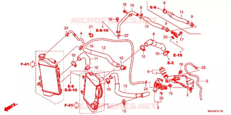 WATERSLANG Honda MOTO 1000 AFRICA-TWIN 2019  CRF1000DK