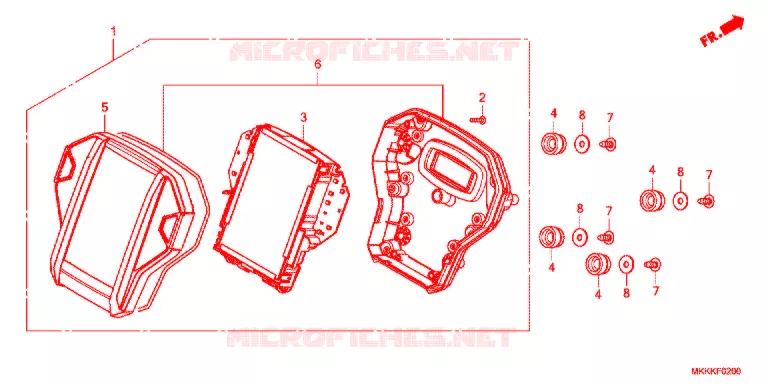 COMBINATIEMETER Honda MOTO 1000 AFRICA-TWIN 2019  CRF1000DK