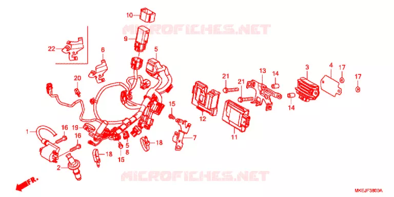 BEDRADINGSBUNDEL Honda MOTO 450 CRF 2019  CRF450RK