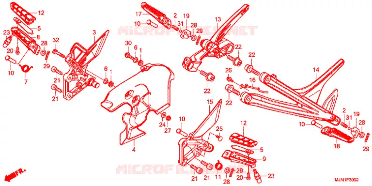 OPSTAP Honda MOTO 800 VFR 2019  VFR800FK
