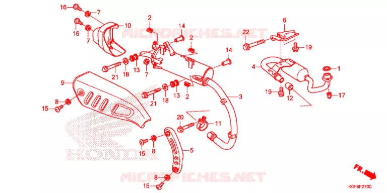 UITLAATDEMPER Honda MOTO 125 MONKEY 2019  Z125MJ