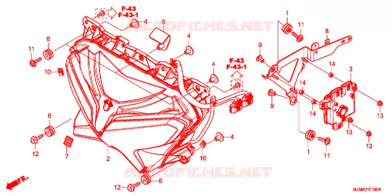 KOPLAMP Honda MOTO 800 CROSSRUNNER 2022  VFR800XK