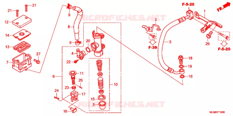 REMPOMP ACHTER Honda MOTO 800 CROSSRUNNER 2021  VFR800XK
