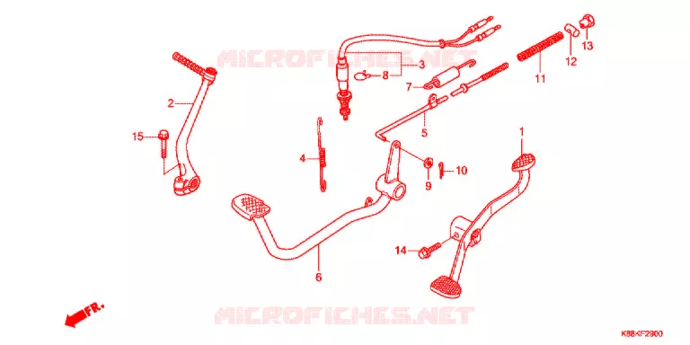 PEDAAL/KICKSTARTER ARM Honda MOTO 110 CUB 2019  C110XL