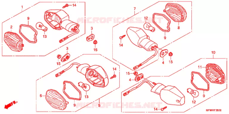 KNIPPERLICHT Honda MOTO 400 CB 2024  CB400SADK