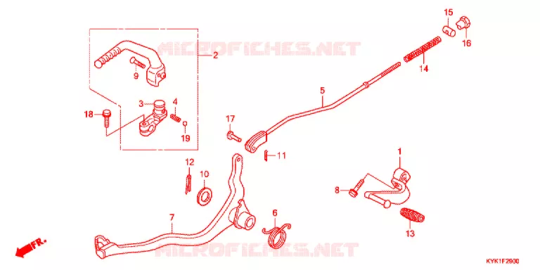PEDAAL/KICKSTARTER ARM Honda MOTO 110 CRF 2021  CRF110FK