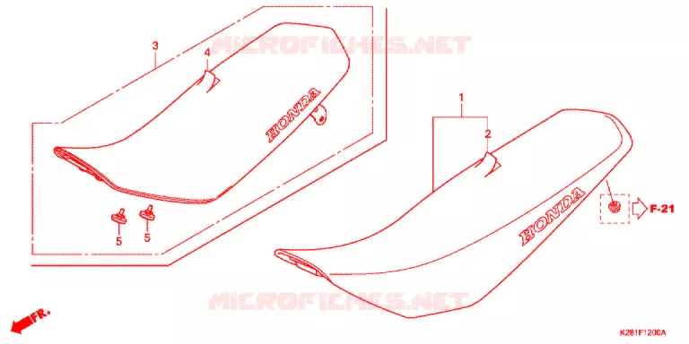 ZITTING Honda MOTO 125 CRF 2021  CRF125FBK