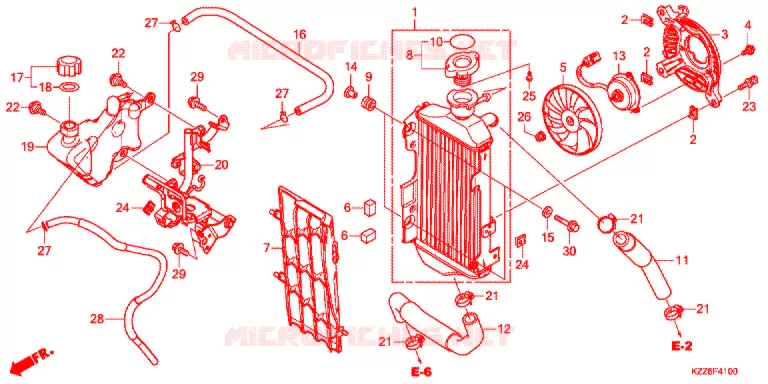 RADIATOR Honda MOTO 250 CRF 2019  CRF250LDK