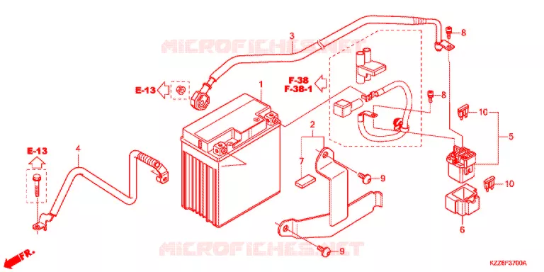 ACCU Honda MOTO 250 CRF 2019  CRF250LK