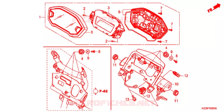 COMBINATIEMETER Honda MOTO 250 CRF 2019  CRF250LK