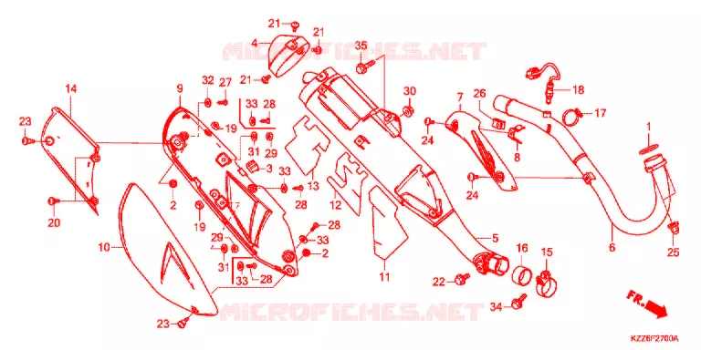 UITLAATDEMPER Honda MOTO 250 CRF 2020  CRF250LK
