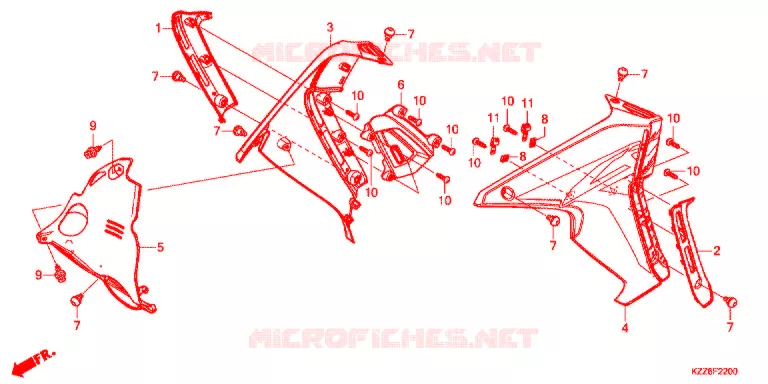 DEKBAND (CRF250RL/RDA/RLA/RLD) Honda MOTO 250 CRF 2019  CRF250RLAK