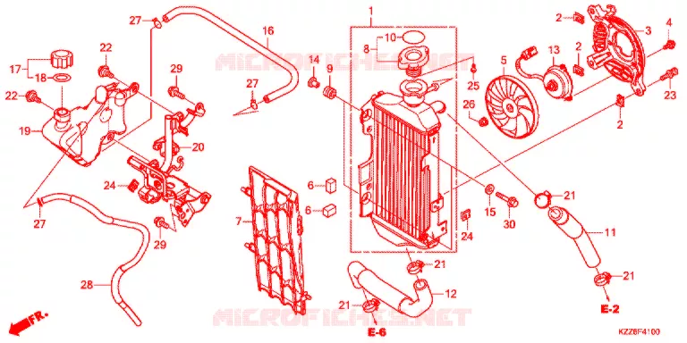 RADIATOR Honda MOTO 250 CRF 2020  CRF250RLAK