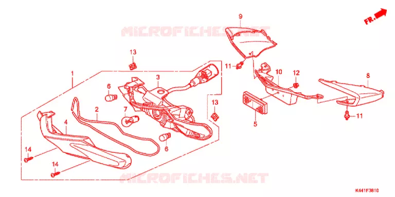 ACHTER COMBINATIE LICHT Honda SCOOTER 110 DIO 2019  NSC110CBFK