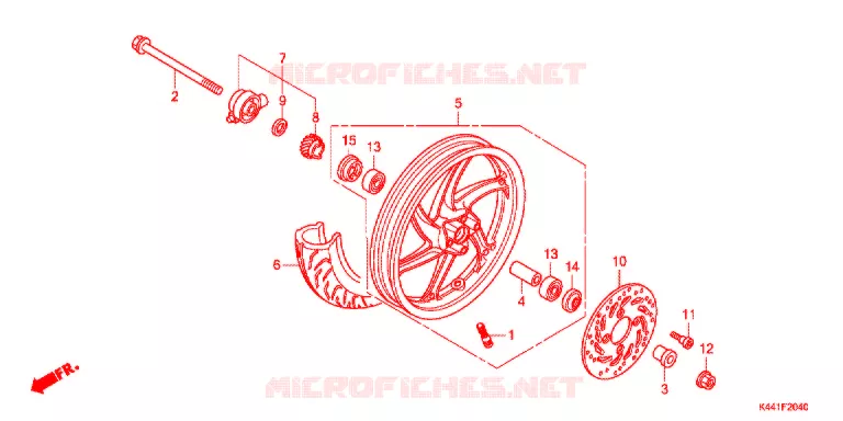VOOR WIEL Honda SCOOTER 110 DIO 2020  NSC110CBFK