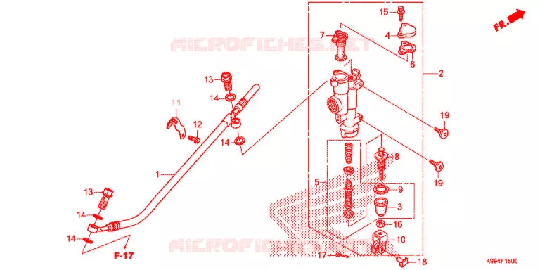 REMPOMP ACHTER Honda MOTO 250 CRF 2020  CRF250FL