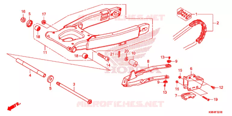 ZWAAI-ARM Honda MOTO 250 CRF 2020  CRF250FL