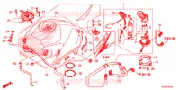 BRANDSTOF TANK voor Honda CB 250 TWISTER ABS 2019