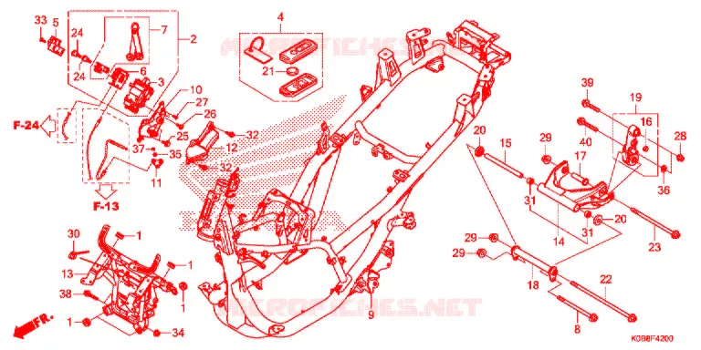 FRAME CHASSIS Honda SCOOTER 300 FORZA 2019  NSS300AL