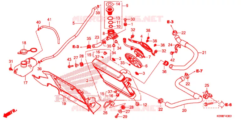 RADIATOR Honda SCOOTER 300 FORZA 2020  NSS300AL