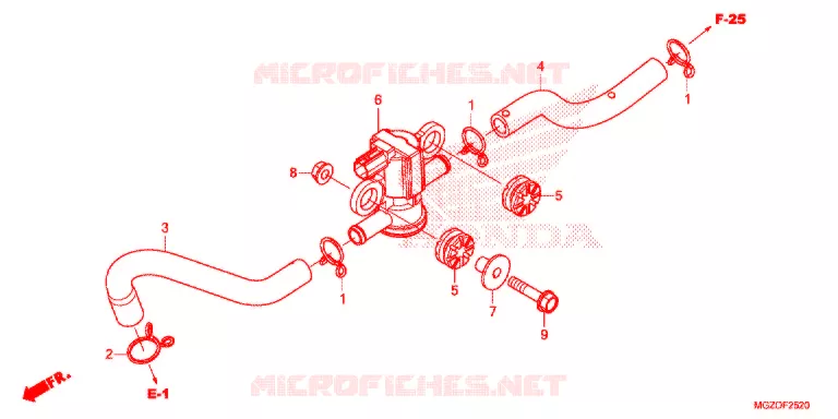 LUCHTINJECTIE SOLENOIDEKLEP Honda MOTO 500 CB 2013  CB500XAD