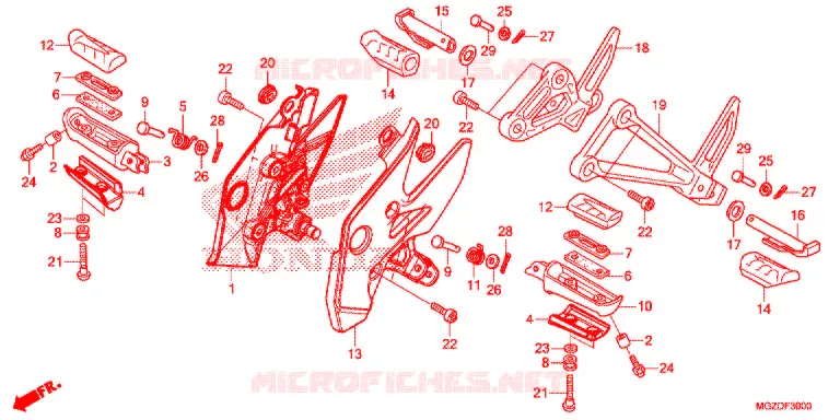OPSTAP Honda MOTO 500 CB 2015  CB500XAF