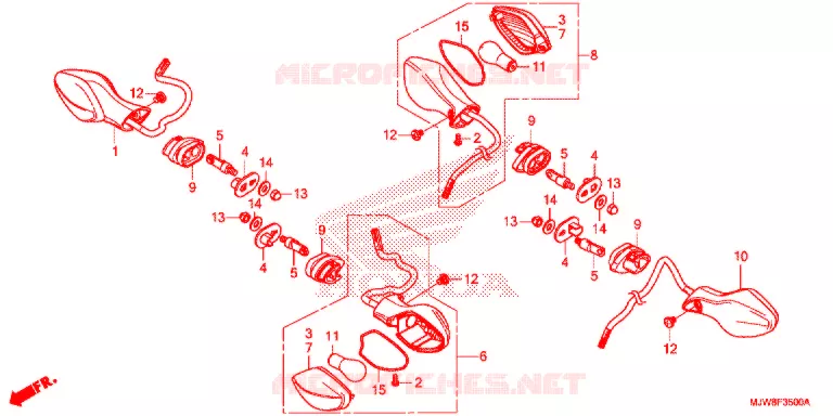 KNIPPERLICHT Honda MOTO 500 CB 2016  CB500XAG