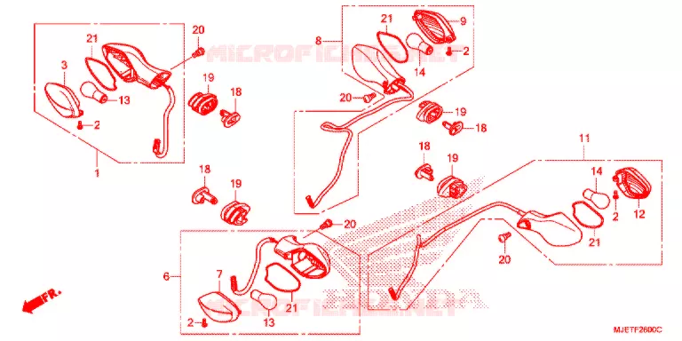 KNIPPERLICHT Honda MOTO 650 CB 2017  CB650FAH