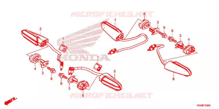 KNIPPERLICHT Honda MOTO 300 CBF 2020  CBF300NAJ