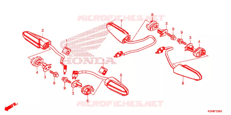 KNIPPERLICHT Honda MOTO 300 CB 2019  CBF300NAK