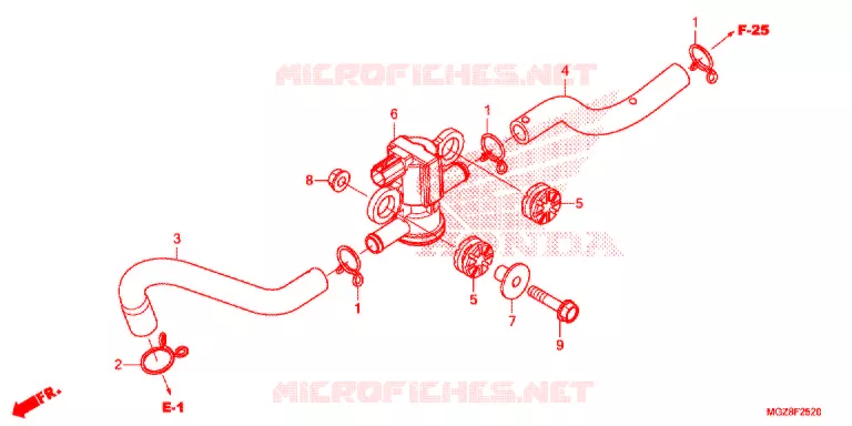 LUCHTINJECTIE SOLENOIDEKLEP Honda MOTO 500 CBR 2015  CBR500RAF