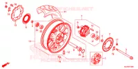 ACHTER WIEL voor Honda CBR 500 R ABS 2018