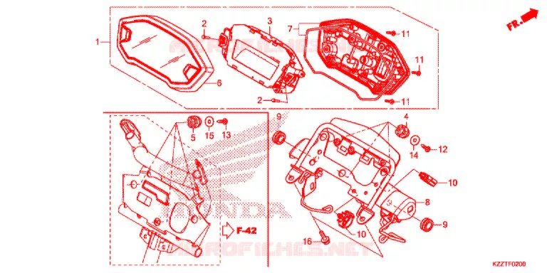 COMBINATIEMETER Honda MOTO 250 CRF 2019  CRF250LDJ
