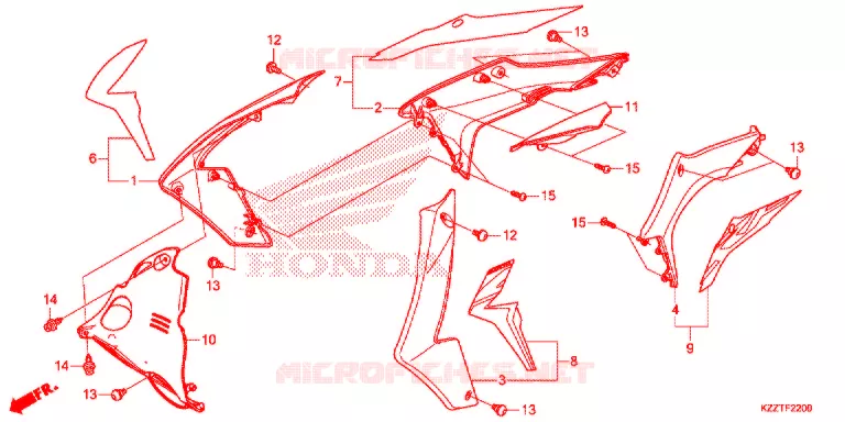 DEKBAND (CRF250LD) Honda MOTO 250 CRF 2019  CRF250LDJ