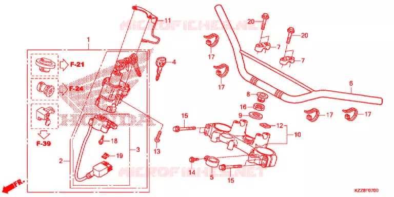 HENDEL PIJP/BOVENSTE BRUG Honda MOTO 250 CRF 2014  CRF250LE