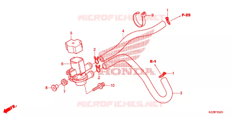 LUCHTINJECTIE SOLENOIDEKLEP Honda MOTO 250 CRF 2014  CRF250LE