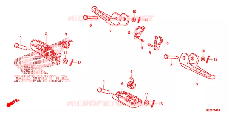 OPSTAP Honda MOTO 250 CRF 2015  CRF250LE