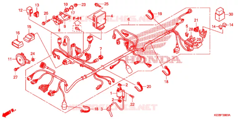 BEDRADINGSBUNDEL Honda MOTO 250 CRF 2016  CRF250LF_TH