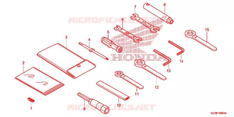GEREEDSCHAP Honda MOTO 250 CRF 2017  CRF250LF_TH