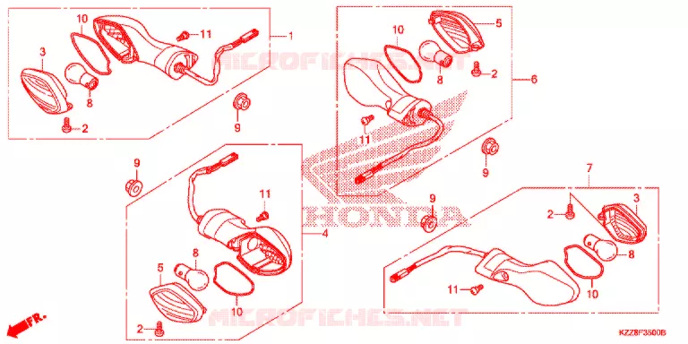 KNIPPERLICHT Honda MOTO 250 CRF 2016  CRF250LF_TH