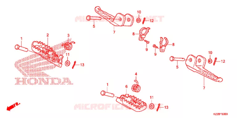 OPSTAP Honda MOTO 250 CRF 2018  CRF250LF